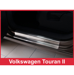 Nerez ochranné lišty prahu dverí 4ks Volkswagen Touran 2 2006-16