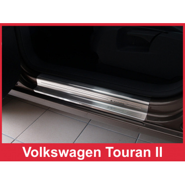 Nerez ochranné lišty prahu dverí 4ks Volkswagen Touran 2 2006-16
