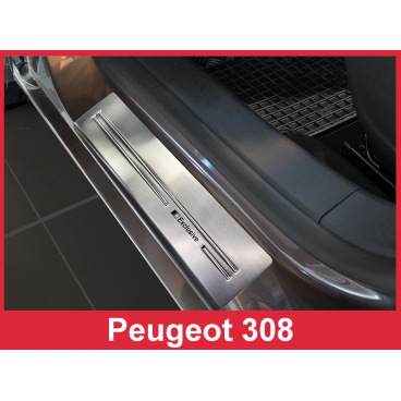 Nerez ochranné lišty prahu dverí 4ks Peugeot 308 2 2013-17