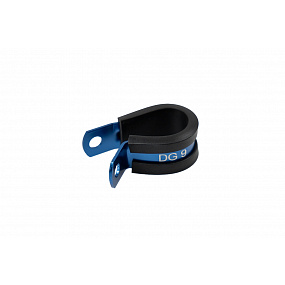Mocowanie uchwyt przewodów 25,4mm pojedyncze aluminium Blue
