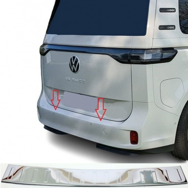 Nerez leštený kryt hornej hrany zadného nárazníka VW ID. Buzz 2022+