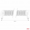 Pracovná panelová LED lampa BAR priama AWL24 120W 60cm 12000lm 12V 24V