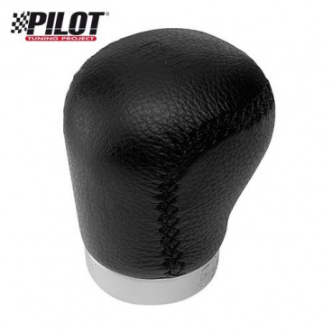 Hlavica radiacej páky kožená čierna