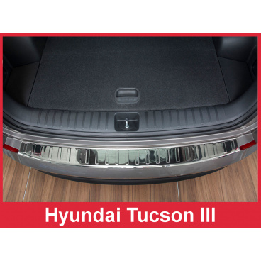 Nerez kryt- ochrana prahu zadného nárazníka Hyundai Tuscon 3 2015+