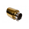 Koncovka tlmiča 114mm vstup 67mm Gold Silver