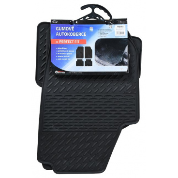 Koberce gumenné Škoda Fabia II - Perfect fit sada 4ks s fixáciou