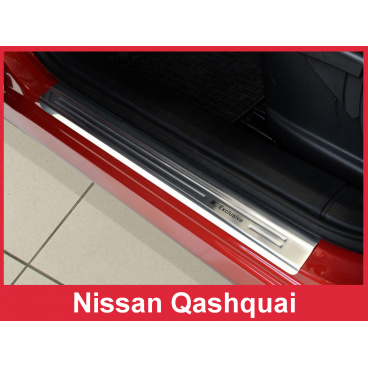 Nerez ochranné lišty prahu dverí 4ks Nissan Qashqai 2007-13