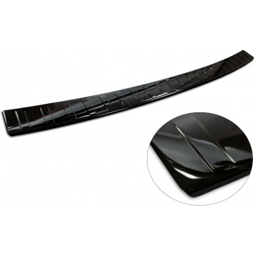 Nerez lišta leštená čierna na hornú hranu zadného nárazníka VW T7