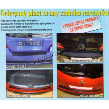 Ochranný plast hrany zadného nárazníka VW Passat 3C Limouzine 2005+