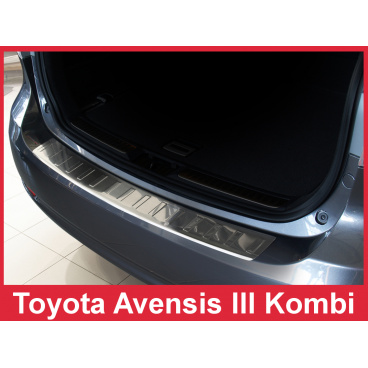 Nerez kryt- ochrana prahu zadného nárazníka Toyota Avensis III Mk kombi 2009-15