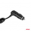 Rozdeľovač zásuvky zapaľovača s nabíjačkou 2x USB-A ON/OFF LED 12V 24V 100W 70cm AMIO-04363
