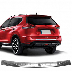 Nerezový leštený kryt hornej hrany zadného nárazníka Nissan X-Trail  T32 2013 - 2021