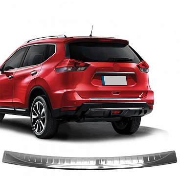 Nerezový leštený kryt hornej hrany zadného nárazníka Nissan X-Trail  T32 2013 - 2021