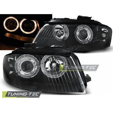 AUDI A3 8P 05.2003-03.2008 Predné číre svetlá ANGEL EYES BLACK (LPAU78)