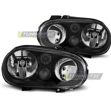 VW Golf 4 09.1997-09.2003 predné číre svetlá black (LPVW34)