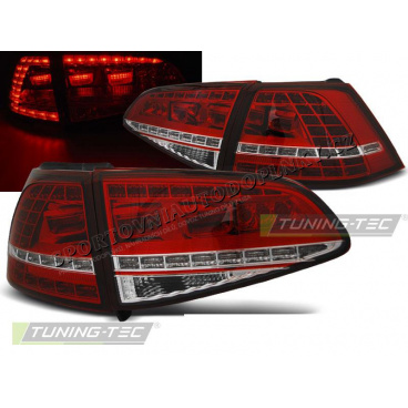 VW Golf 7 2013 zadné lampy red white LED GTI Look (LDVWG0)