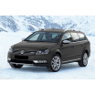Nerez kryt čierna ochrana prahu zadného nárazníka Volkswagen Passat B7 Alltrack 2012-14