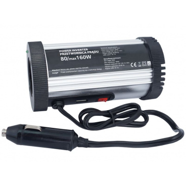 Adaptér napätie (z 12 na 230V 160W) + USB 1A