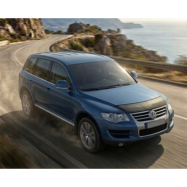 Čierny ochranný návlek na prednú časť kapoty pre VW Touareg 2002–10 Čierny ochranný návlek na prednú časť kapoty pre VW Touareg 2002–10