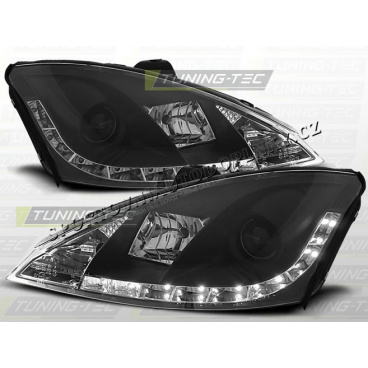 Ford Focus MK1 1998-01 predné číre svetlá Daylight LED black (LPFO23)