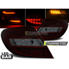 Mercedes C-klasa W204 sedan 2007-10 zadní lampy red smoke LED BAR