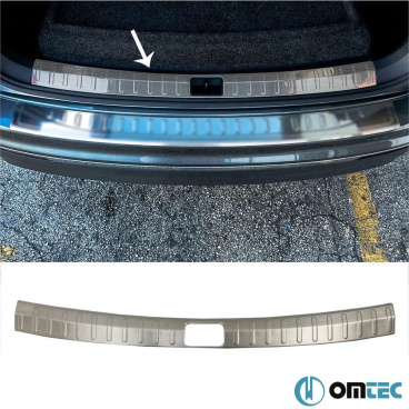 Nerez kryt nákladovej hrany v kufri Omtec VW Tiguan II 2016+ brúsený Nerez kryt nákladovej hrany v kufri Omtec VW Tiguan II 2016+ brúsený