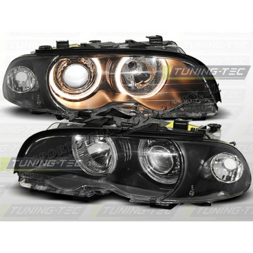 BMW E46 99-01 Angel Eyes black (LPBM34) - coupe, cabrio