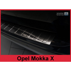 Nerez kryt- čierna ochrana prahu zadného nárazníka Opel Mokka X FL 2016+
