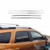 Nerez lišty okien Omtec Dacia Duster 2018+ leštené prevedenie 4 ks