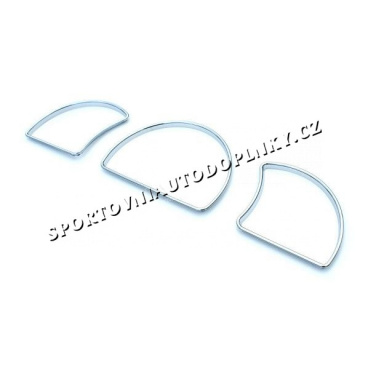 Opel Astra F / Vectra A - chromové rámečky budíků Opel Astra F / Vectra A - chromové rámečky budíků