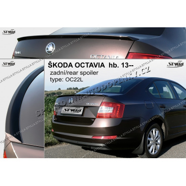 Zadný spoiler Škoda Octavia htb 2013+ (EÚ homologácia)