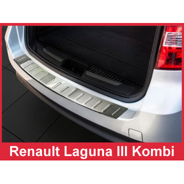 Nerez kryt- ochrana prahu zadného nárazníka Renault Laguna III Kombi 2008+