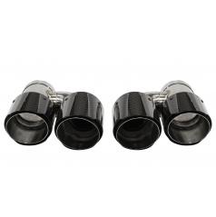 Koncovka Tlmiča 101mmx2 vstup 76mm Carbon Gloss Sada