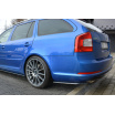 Bočné difúzory pod zadný nárazník pre Škoda Octavia RS Facelift Mk2, Maxton Design (čierny lesklý plast ABS)