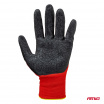 Ochranné polyesterové rukavice potiahnuté latexom veľkosť 10 2121X 4ks. AMIO-04637