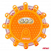 Automobilová núdzová lampa akumulátorová s funkciou svietidla 12SMD+3SMD 650mAh (BATT) oranžové svetlo