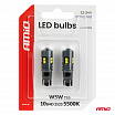 LED žiarovky STANDARD W5W T10 2525 10SMD biele 12V 24V