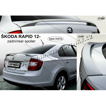 Škoda Rapid 2012- zadný spoiler (EÚ homologácia)