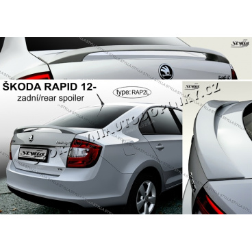 Škoda Rapid 2012- zadný spoiler (EÚ homologácia) Škoda Rapid 2012- zadný spoiler (EÚ homologácia)