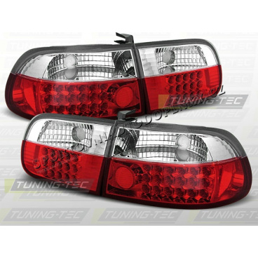 Honda Civic 1991-95 3D zadné LED lampy red white