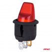 Páčkový spínač s červeným podsvietením 20A 12V AMIO-04438