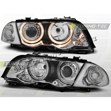 BMW E46 98-01 Angel Eyes chróm (LPBM40) - sedan, touring