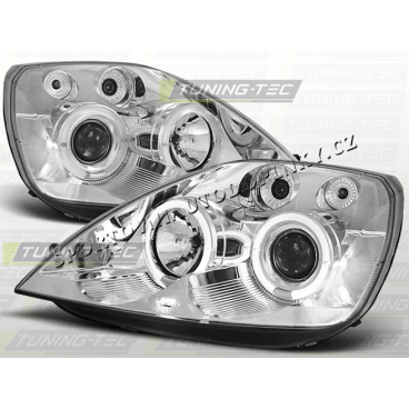 Ford Fiesta 2002-08 Predné číre svetlá Angel eyes chrome (LPFO08) Ford Fiesta 2002-08 Predné číre svetlá Angel eyes chrome (LPFO08)
