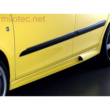 Rozšírenie prahov, ABS-čierny, Škoda Fabia II