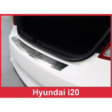 Nerez kryt- ochrana prahu zadného nárazníka Hyundai i20 2009-14
