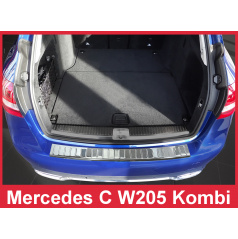 Nerez kryt-ochrana prahu zadného nárazníka Mercedes C W 205 kombi 2014+