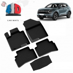 Gumový set 4D presných autokobercov Kia Sportage 2021+ vrátane krytu zadnej strednej časti