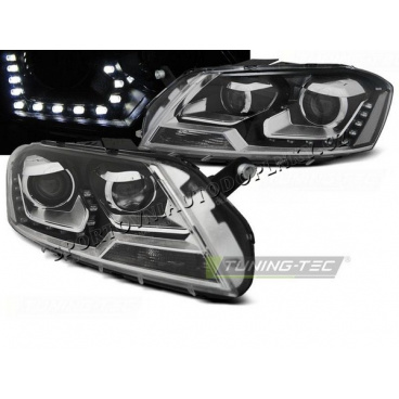 VW Passat B7 10.2010- 10.2014 predné číre svetlá Daylight black (LPVWM8)