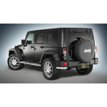 Jeep Wrangler, 2007+ zadný chránič 60mm, nerez (sada) Jeep Wrangler, 2007+ zadný chránič 60mm, nerez (sada)
