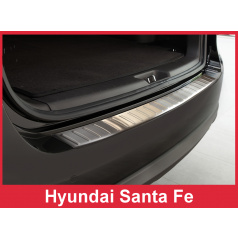 Nerez kryt- ochrana prahu zadného nárazníka Hyundai Santa Fe 2010-12